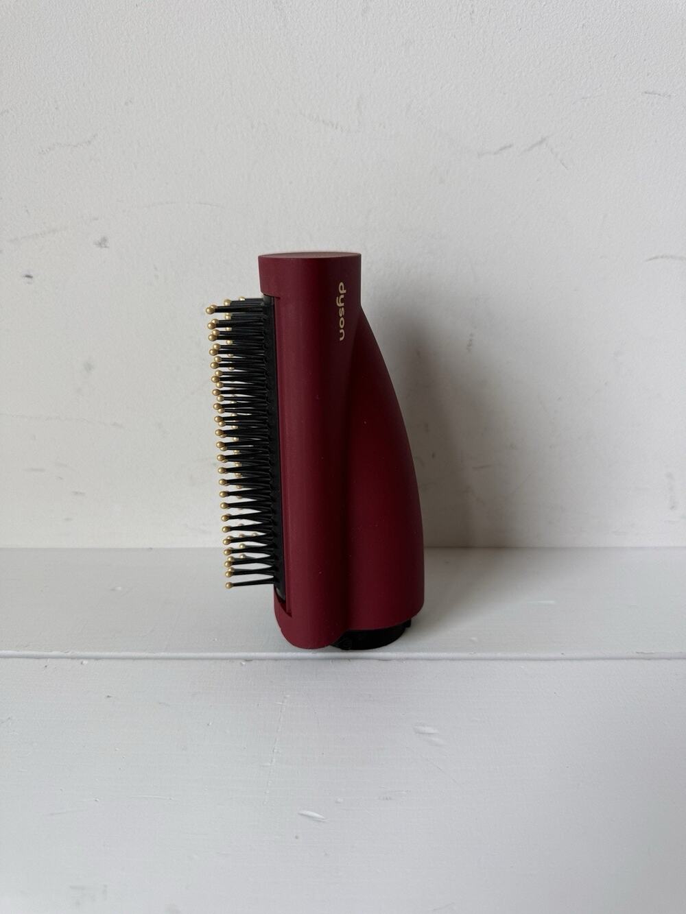 Genuine Dyson Airwrap Styler Firm Smoothing Brush Attachment Burgundy Gold